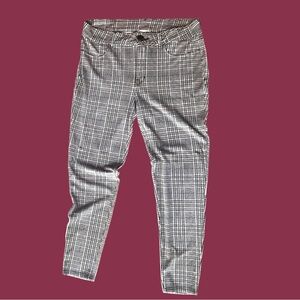 Seven7 plaid skinny trousers